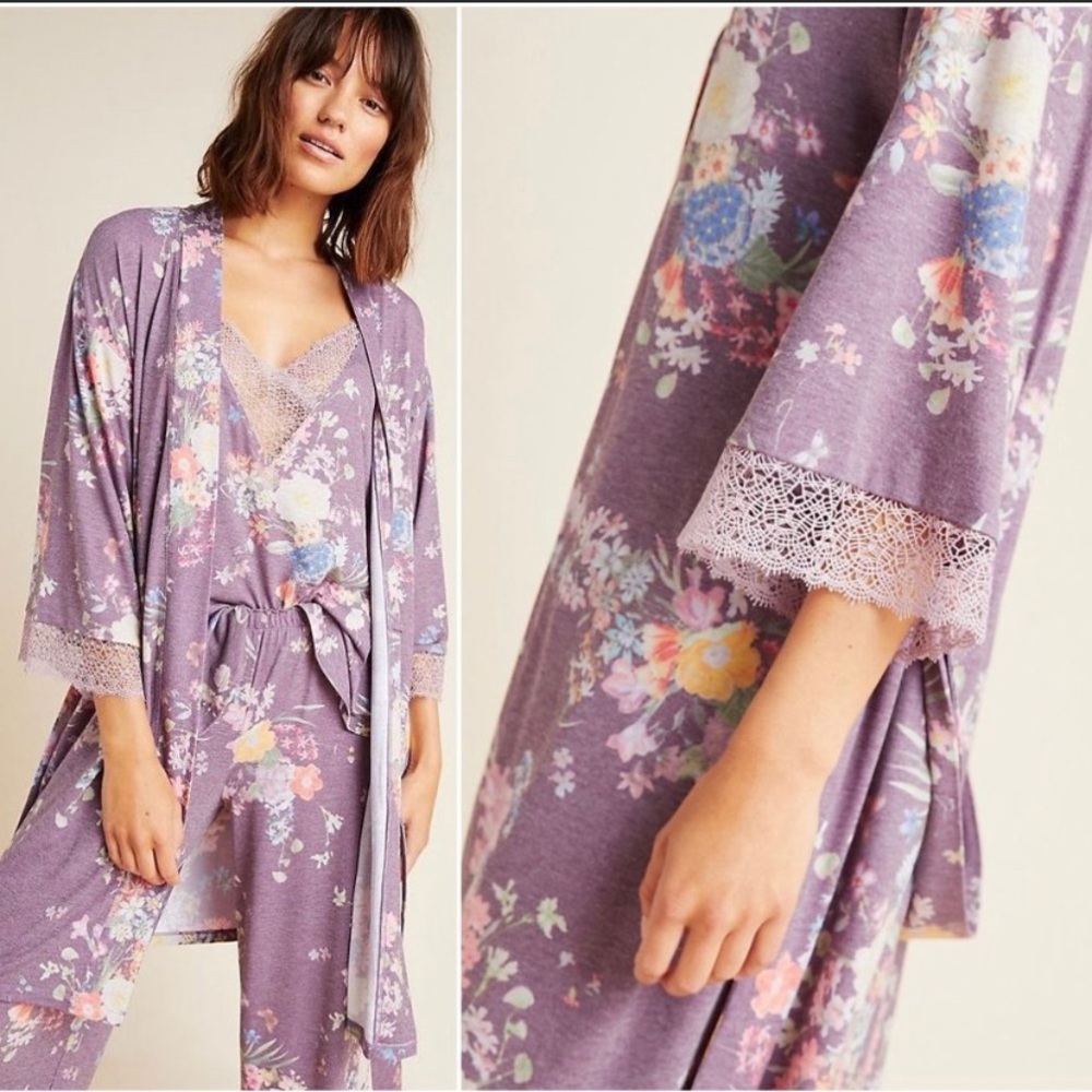 Purple Flora Nikrooz robe